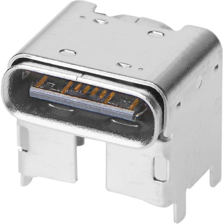 Molex-2171800001 Connector USB Conn USB 2.0 Type C RCP 16 POS 0.5mm Solder RA SMD 16 Terminal 1 Port Automotive T/R