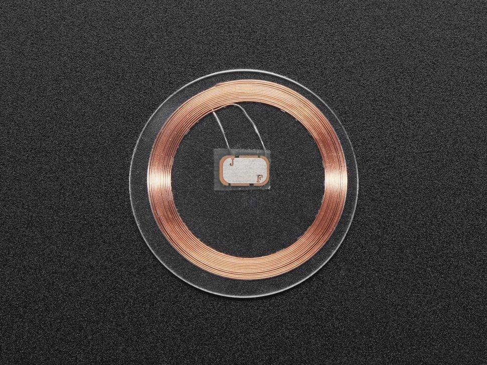 Adafruit Industries-361 | 13.56MHz RFID/NFC Classic 1K Clear Tag Tag e transponder NFC/RFID 13.56MHz RFID/NFC Clear Tag - 1KB