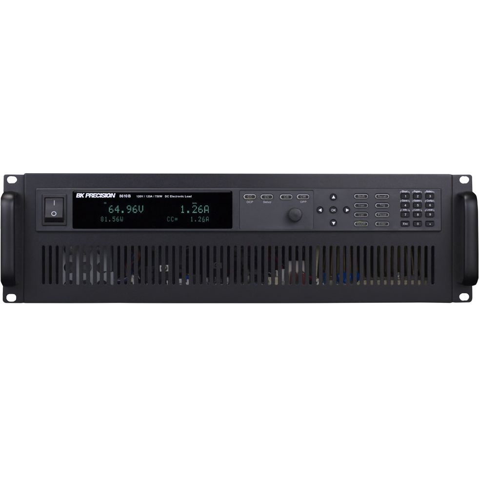 B&K Precision-8610B Elektronische DC-Lasten 120V, 120A, 750W DC Electronic Load - NO GPIB