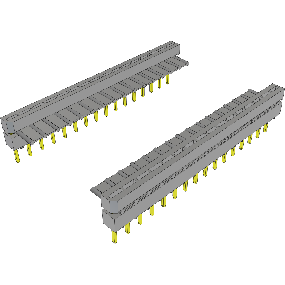 Samtec-IDMS-16-D-03.50-T-G Flachband Kabelbaugruppen Cable Assembly 0.088m 28AWG 2.54mm 16 to 16 POS IDC Connector to IDC Connector M-M Clamshell