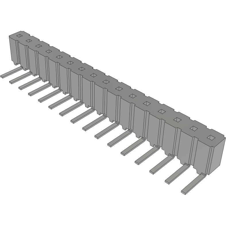 Samtec-CES-116-02-T-S-RA Piastre connettori e prese PCB Conn Socket Strip SKT 16 POS 2.54mm Solder RA Side Entry Thru-Hole Tube