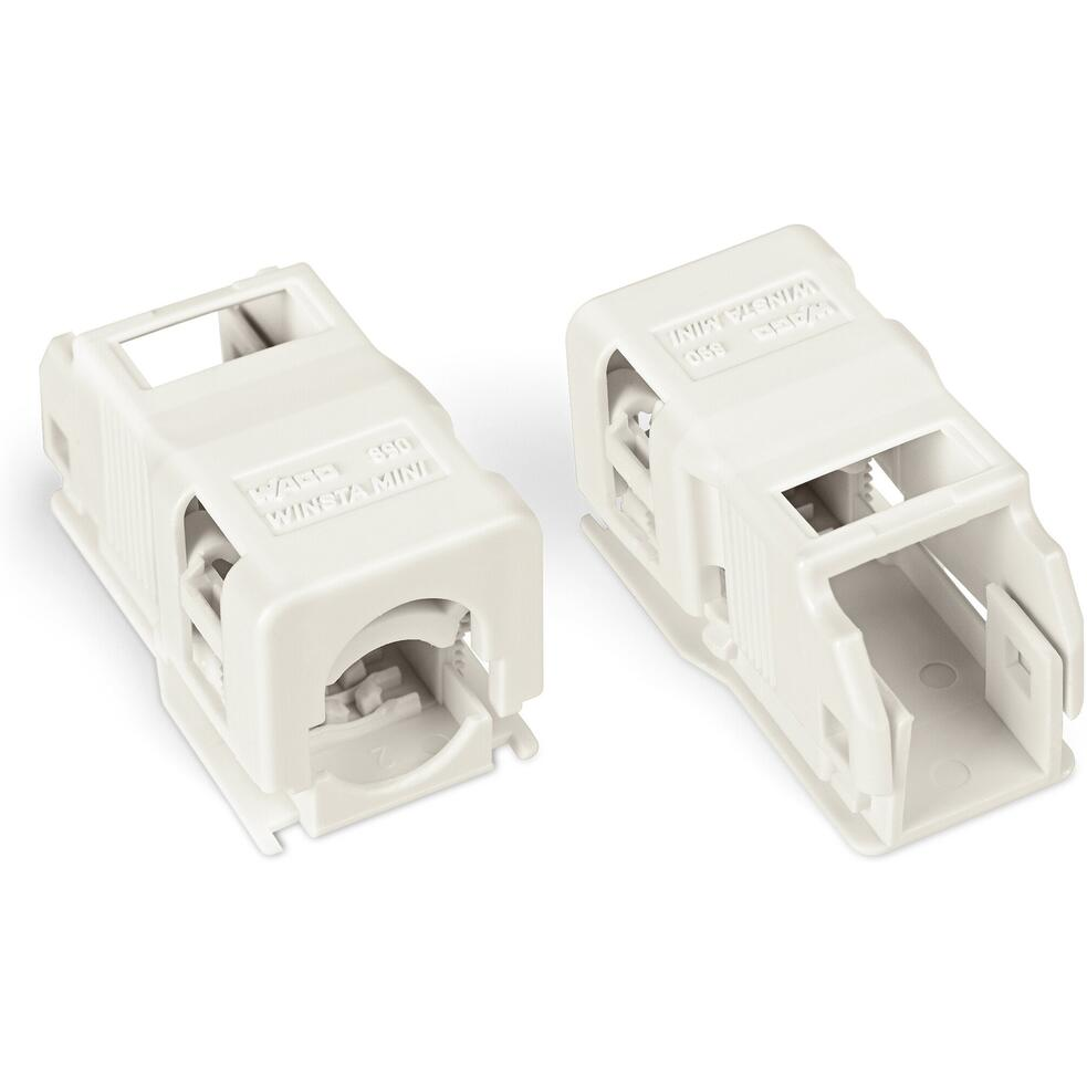 WAGO-890-512/342-000 Steckverbinderzubehör Strain Relief housing, truncated, for tight spaces, 2-Pole, for cable diameter 3.8 - 8.2 mm