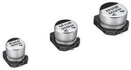 Nichicon-UZT1E220MCL1GB Kondensator, Aluminium Cap Aluminum Lytic 22uF 25V 20% (6.3 X 4.5mm) SMD 0.033A 1000h 105°C T/R Automotive AEC-Q200