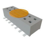 Conn Socket Strip SKT 14 POS 1.27mm Solder ST Top Entry SMD TIGER CLAW™ T/R