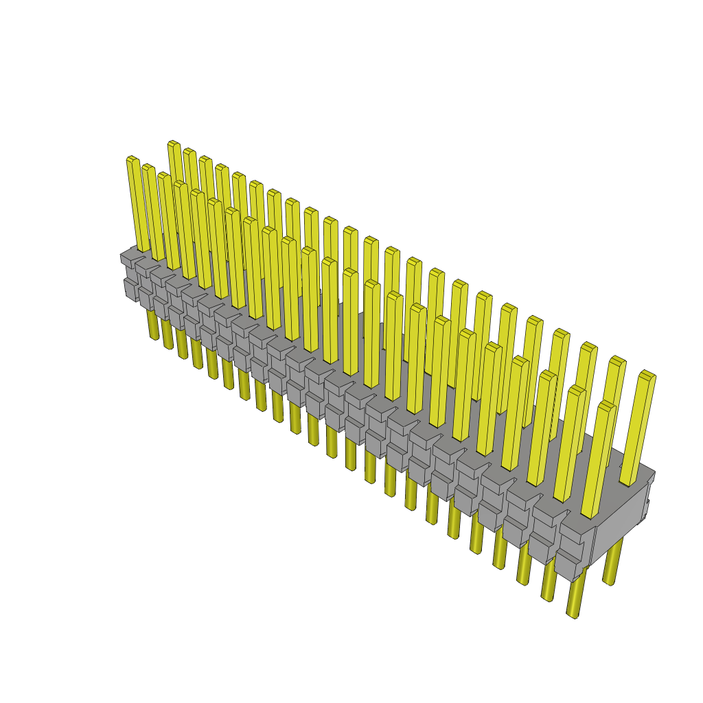 Samtec-TMS-123-52-S-D Connector Headers and PCB Receptacles Conn Unshrouded Header HDR 46 POS 1.27mm Solder ST Top Entry Thru-Hole Tube