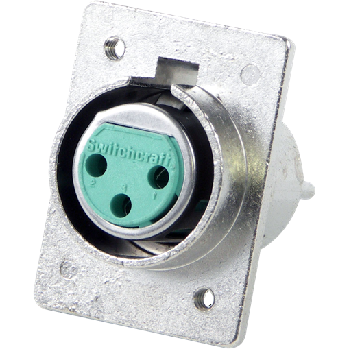 Switchcraft-Y3F Raccordement audio et vidéo Conn XLR Connector F 3 POS ST Panel Mount 1 Port