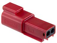 Molex-93444-1109 Einzeladersteckverbinder, Gehäuse Conn Housing RCP 2 POS Crimp ST Cable Mount Red Bag
