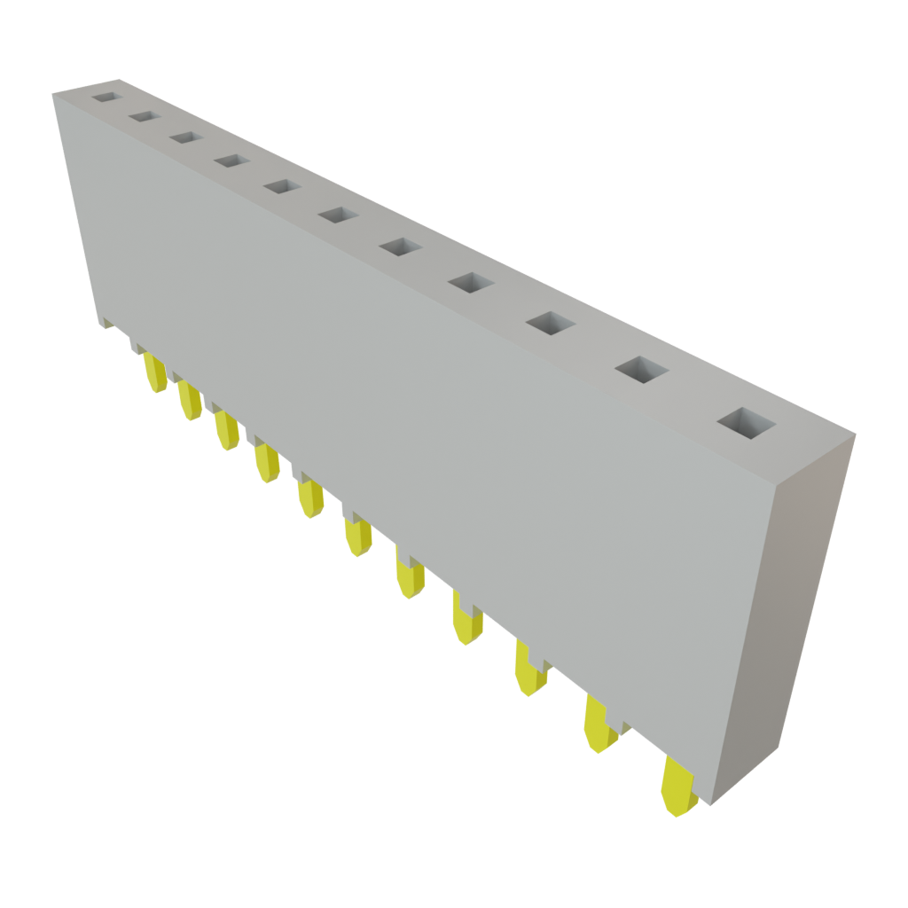 Samtec-SSW-111-01-S-S Connector Headers and PCB Receptacles Conn Socket Strip SKT 11 POS 2.54mm Solder ST Top Entry Thru-Hole Bulk