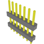 Conn Board Stacker HDR 7 POS 2.54mm Solder ST Top Entry Thru-Hole Bulk