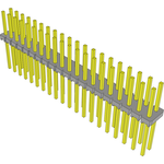 Conn Unshrouded Header HDR 40 POS 2.54mm Solder ST Top Entry Thru-Hole Bulk