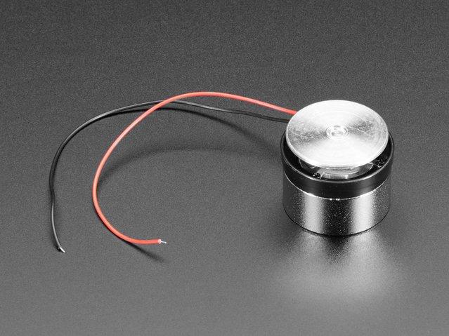 Adafruit Industries-1785 Lautsprecher Medium Surface Transducer with Wires - 4 Ohm 3 Watt