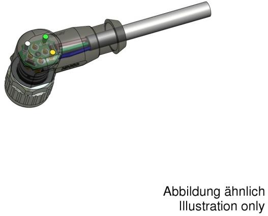 CONEC-43-10424 Andere Kabelbaugruppen Female connector M12x1 angled