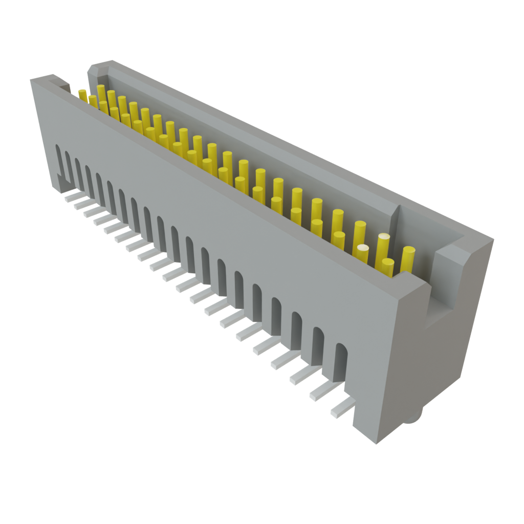 Samtec-TFC-120-12-F-D-A Cabezales del conector y receptáculos PCB Conn Shrouded Header (4 Sides) HDR 40 POS 1.27mm Solder ST SMD Tube