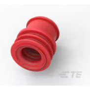 TE Connectivity-968043-1 Accesorios del conector Connector Accessories Signal Wire Seal Silicon Elastomer Red