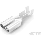 TE Connectivity-6-160526-1 Connector Terminals Quick Disconnect Terminal 15-20AWG Brass F 19.7mm Silver Reel/Strip