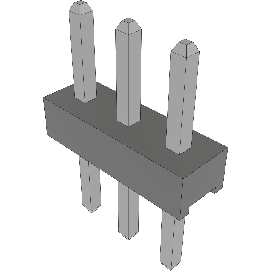 Samtec-TMM-103-01-TM-S Cabezales del conector y receptáculos PCB Conn Unshrouded Header HDR 3 POS 2mm Solder ST Top Entry Thru-Hole Bulk
