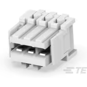 TE Connectivity-284865-3 Gaine de câblage de raccordement discret Conn Housing RCP 3 POS 2.5mm IDT ST Cable Mount Black Tray