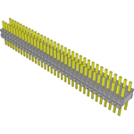 Conn Unshrouded Header HDR 68 POS 1.27mm Solder ST Top Entry Thru-Hole Tube