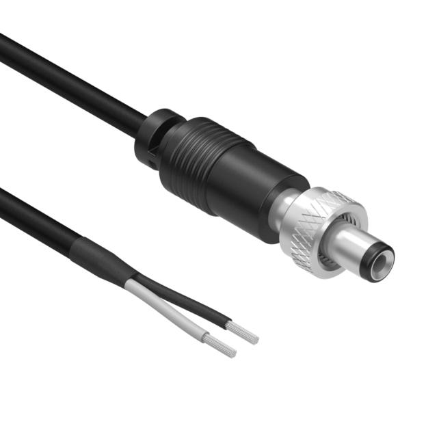 Tensility International-10-00119 Cable Assembly DC Power Cable Assembly 2m DC Power Plug 2POS PL 18AWG