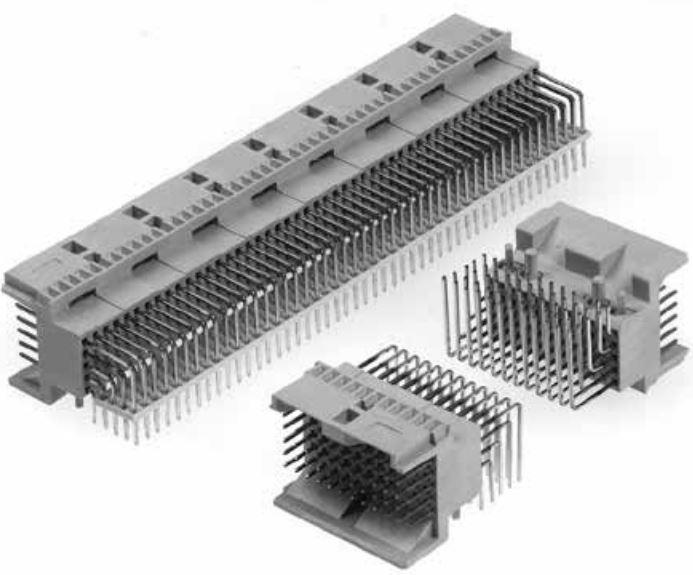 3M-MP2-P210-51M1-KR Steckverbinder, Mutterplatine Conn Backplane M 210 POS 2mm Solder RA Thru-Hole MetPak™ Bulk/Tube