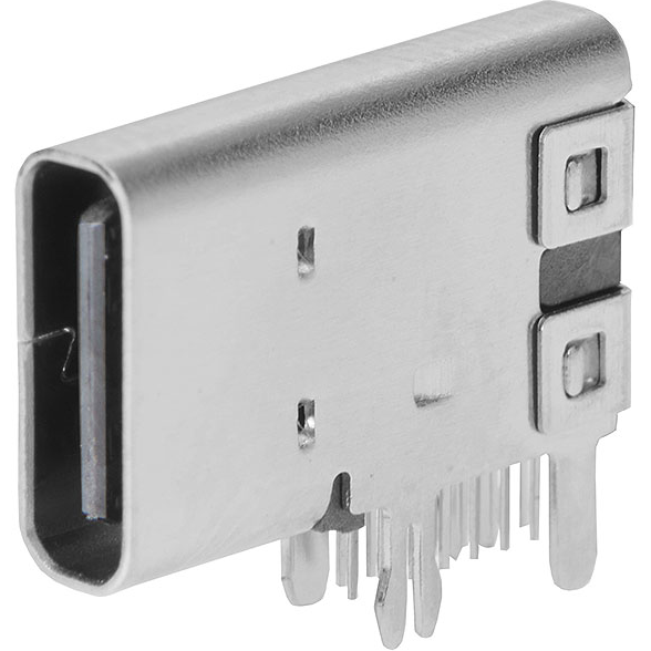 Molex-2169890001 Connector USB Conn USB 2.0 Type C RCP 14 POS 0.45mm Solder RA Thru-Hole 14 Terminal 1 Port USB T/R