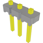 Conn Unshrouded Header HDR 3 POS 2.54mm Solder ST Top Entry Thru-Hole Bulk