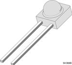 Vishay-TSSF4500 Infrared Emitters Infrared Emitter 890nm 200mW/sr Circular Right Angle 2-Pin Bulk