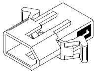 Molex-0003097024 分立接线罩连接器 Conn Housing PL 2 POS 6.3mm Crimp ST Cable Mount Red Bag