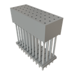 Conn Elevated Socket SKT 40 POS 2mm Solder ST Top Entry Thru-Hole Bulk