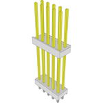 Conn Board Stacker HDR 10 POS 2.54mm Solder ST Top Entry Thru-Hole Bulk