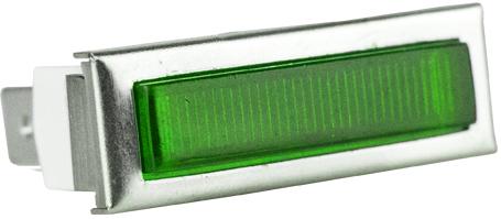 VCC (Visual Communications Company, LLC)-31G3-2112T Panel Mount Indicators Panel Mount Indicator Rectangle INC 14V Tab 1/4 Green