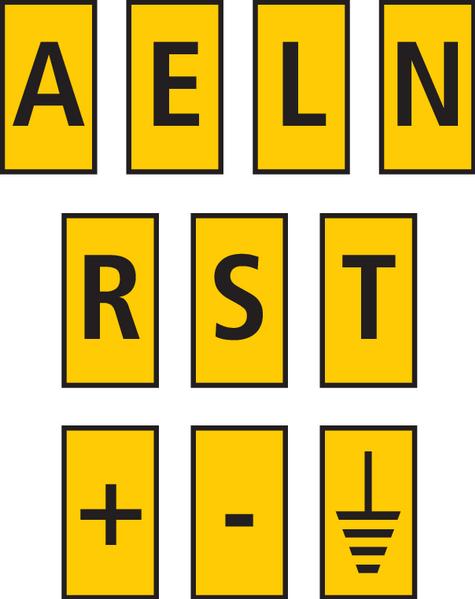 HellermannTyton-561-03994 配线标志 Cable Markers Pre-Marked Snap On Polyamide 6/6 Yellow Box