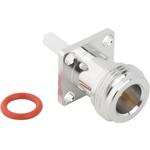 Conn Type N 0Hz to 11GHz 50Ohm Solder ST Flange Mount RCP Gold