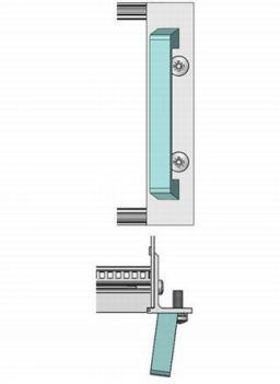 Schroff GmbH-10501021 null Front Handle, One Piece, Width 12.2 mm, Clear Anodised, Angled Version, 4 U