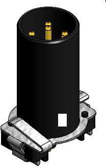 CONEC-43-02118 Steckverbinder, rund Conn M12 Circular PIN 4 POS Solder ST SMD 4 Terminal 1 Port Bulk