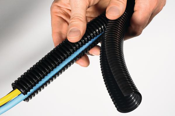 HellermannTyton-166-11800 Kabelzubehör Cable Accessories Nonmetallic Conduit Polyamide 6/6 Black Reel