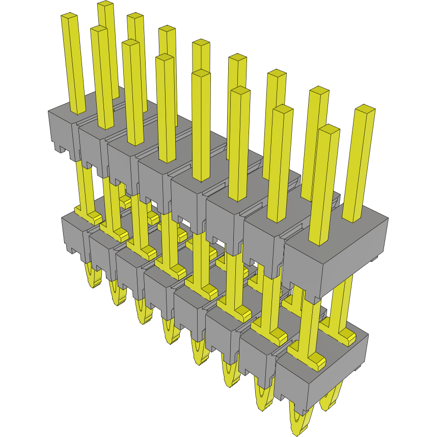Samtec-PHT-108-04-L-D Connector Headers and PCB Receptacles Conn Unshrouded Header HDR 16 POS 2.54mm Press Fit ST Top Entry Thru-Hole Tube