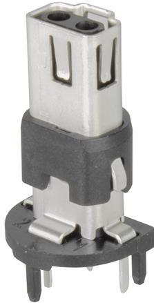 HARTING-21033392221 Connecteur circulaire Conn M12 Circular SKT 2 POS Solder ST Thru-Hole 2 Terminal 1 Port