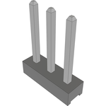 Conn Unshrouded Header HDR 3 POS 2mm Solder ST Top Entry Thru-Hole Bulk