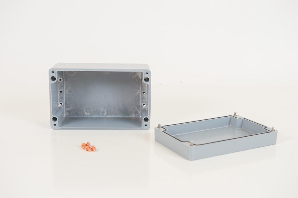 ROSE Systemtechnik GmbH-011016080  Gray Die Cast Aluminum Wall Mount Standard Enclosure