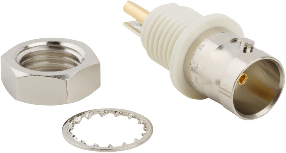 Amphenol RF-031-10-75 RF-Steckverbinder Conn BNC 0Hz to 1GHz 75Ohm Solder ST Panel Mount RCP Gold