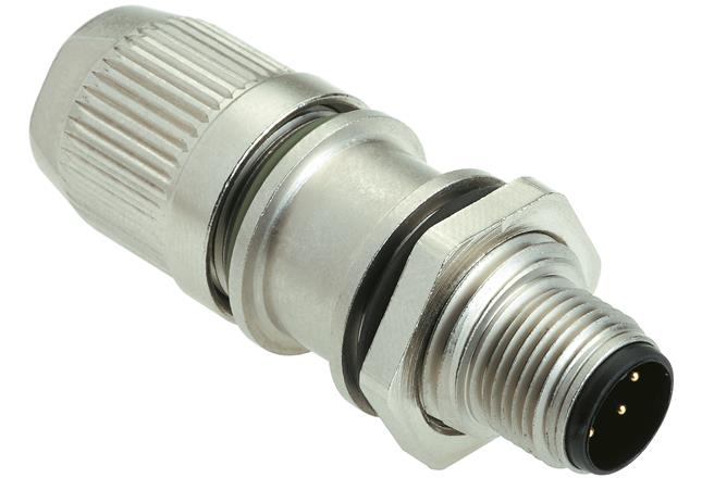 HARTING-21033211425 Connecteur circulaire Conn M12 Circular PIN 4 POS IDT ST Cable Mount 4 Terminal 1 Port Bag