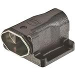 Surface Mount Housing 180° 3A Shell Size Powder Zinc Die Cast Screw Lock Han®