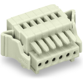WAGO-733-104/037-000 连接器接线板 Conn PC Terminal Block F 4 POS 2.5mm Spring Clamp ST Cable Mount 4A Box