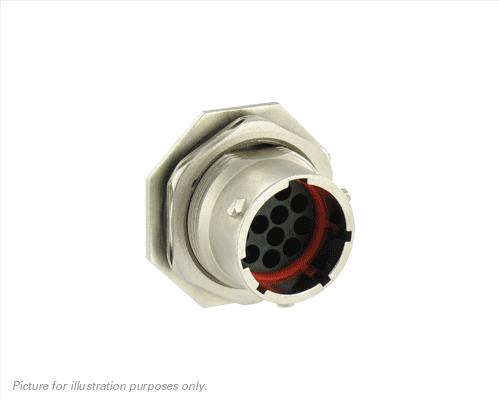 SOURIAU-UT071412PH6 Steckverbinder, rund Conn Circular PIN 12 POS Crimp ST Jam Nut 12 Terminal 1 Port