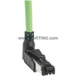 Cable Assembly Round 10m 22AWG RJ-45 4 POS M Crimp