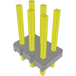 Conn Unshrouded Header HDR 6 POS 2.54mm Solder ST Top Entry Thru-Hole Bulk