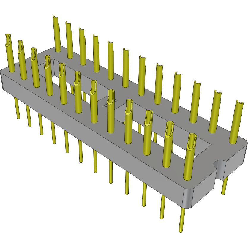 Samtec-APA-324-T-B 插座连接器 Conn DIP Adapter HDR 24 POS 2.54mm ST Thru-Hole Bulk