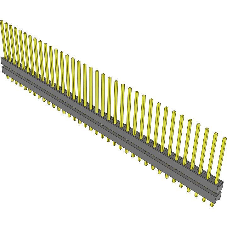 Samtec-DW-36-11-T-S-245 Connector Headers and PCB Receptacles Conn Board Stacker HDR 36 POS 2.54mm Solder ST Top Entry Thru-Hole Bulk