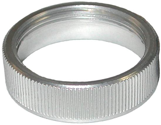 Mallory Sonalert Products-CNR1 螺母 Nut Knurled Thumb 1 1/8-24-THD 33.35mm- HD DIA 1 5in/16in- HD DIA 1.313in- HD DIA 9.53mm-THK 3in/8in-THK 0.375in-THK Aluminum Clear Anodized